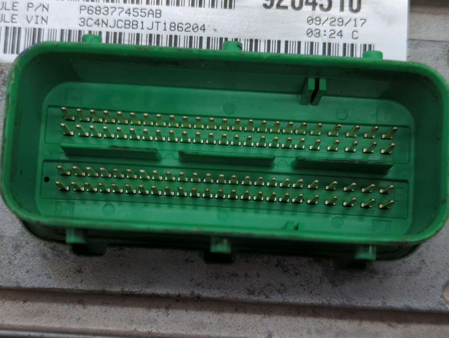 2018 Jeep Compass PCM Engine Control Computer ECU ECM PCU OEM P/N:P98342095AA Fits OEM Used Auto Parts - Oemusedautoparts1.c