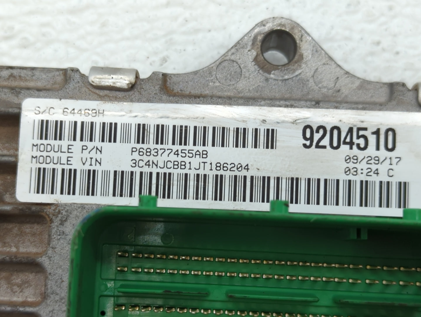 2018 Jeep Compass PCM Engine Control Computer ECU ECM PCU OEM P/N:P98342095AA Fits OEM Used Auto Parts - Oemusedautoparts1.c