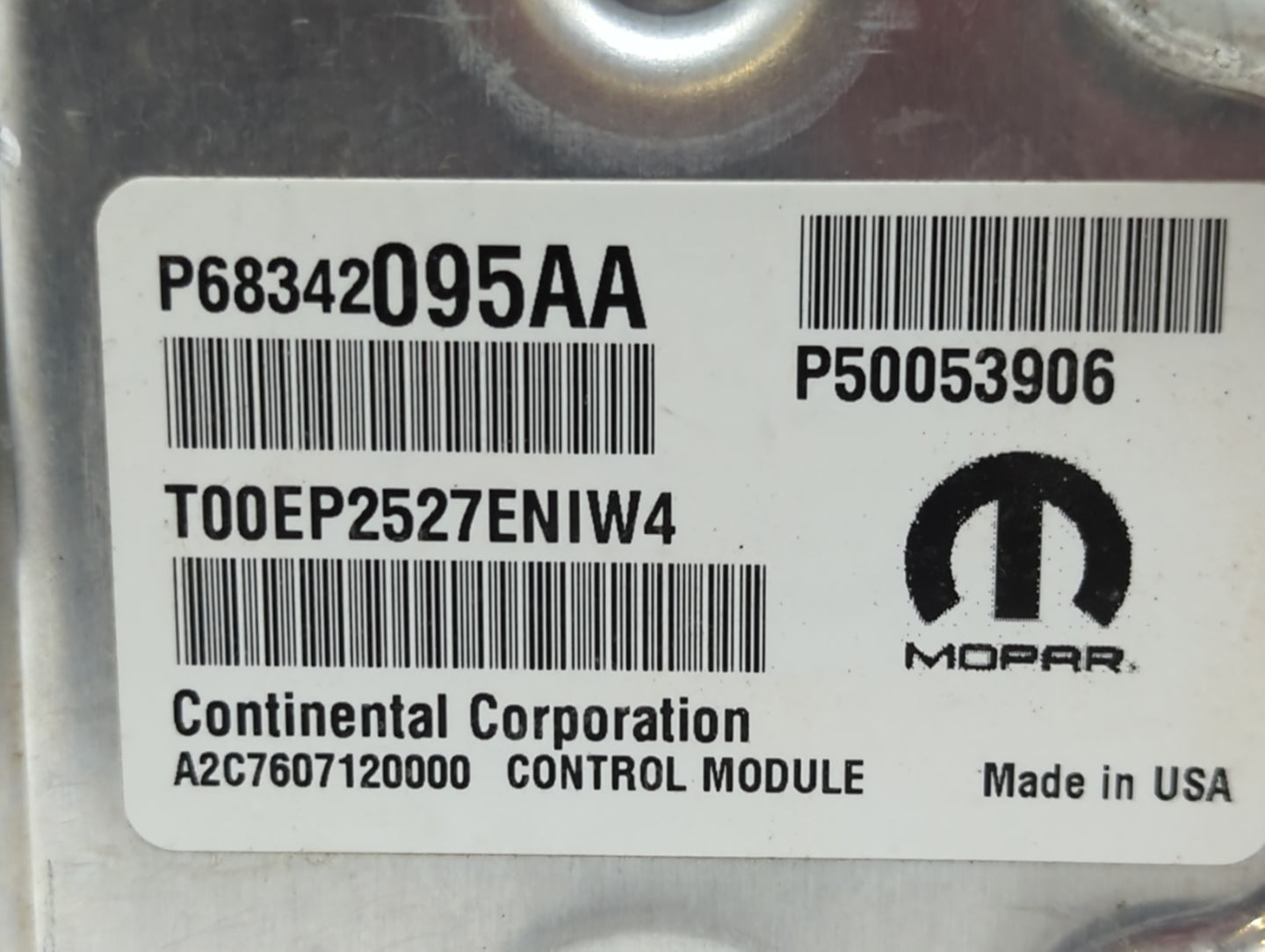2018 Jeep Compass PCM Engine Control Computer ECU ECM PCU OEM P/N:P98342095AA Fits OEM Used Auto Parts - Oemusedautoparts1.c
