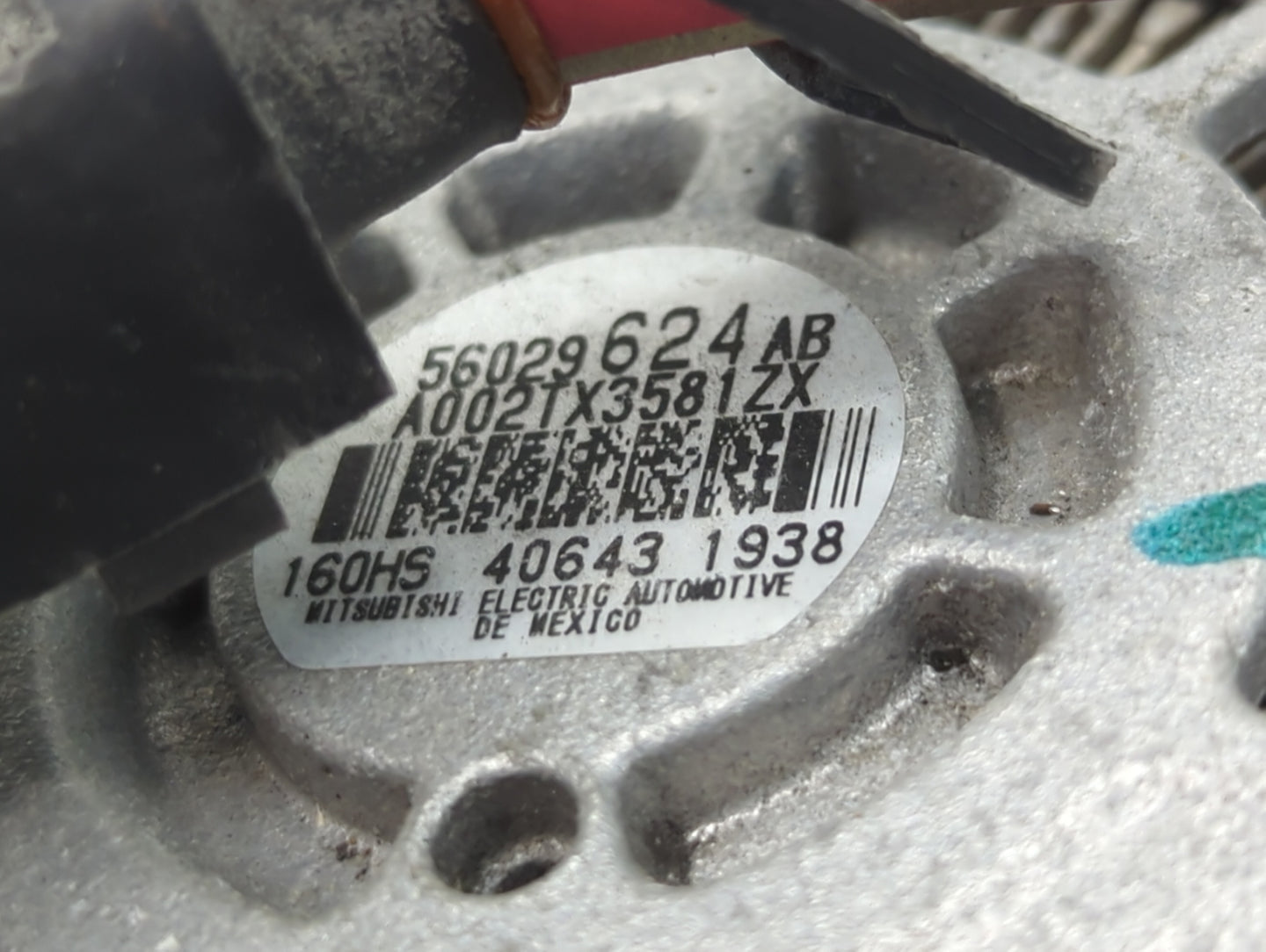 2017-2022 Jeep Compass Alternator Replacement Generator Charging Assembly Engine OEM P/N:56029624AB Fits OEM Used Auto Parts