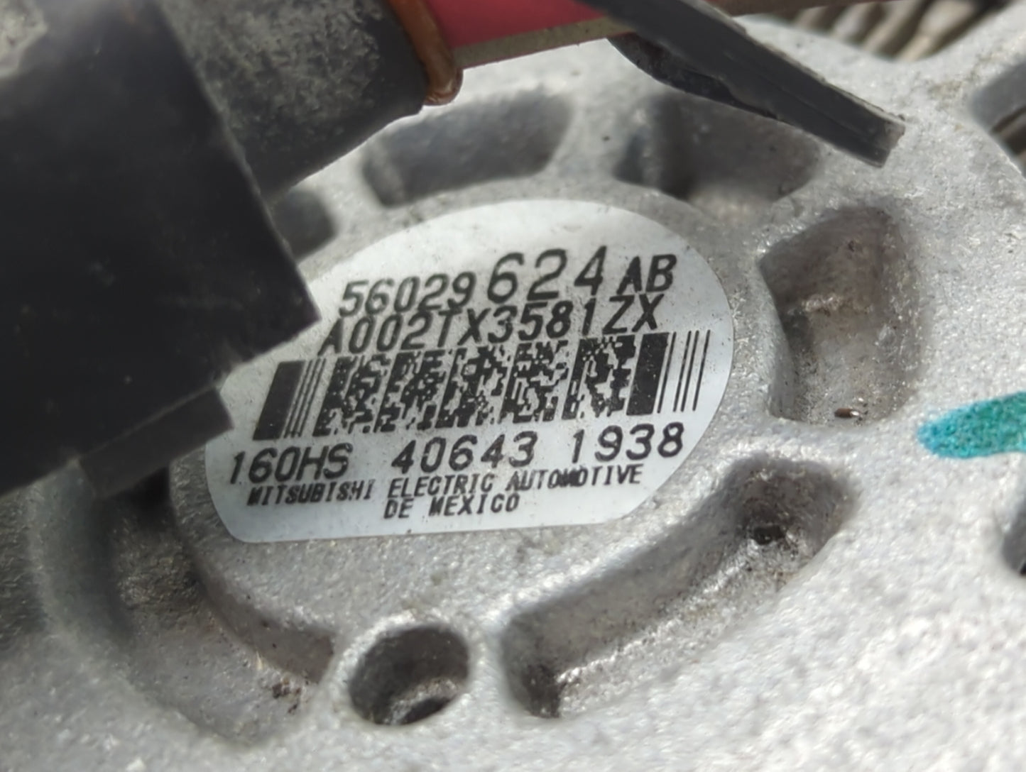 2017-2022 Jeep Compass Alternator Replacement Generator Charging Assembly Engine OEM P/N:56029624AB Fits OEM Used Auto Parts