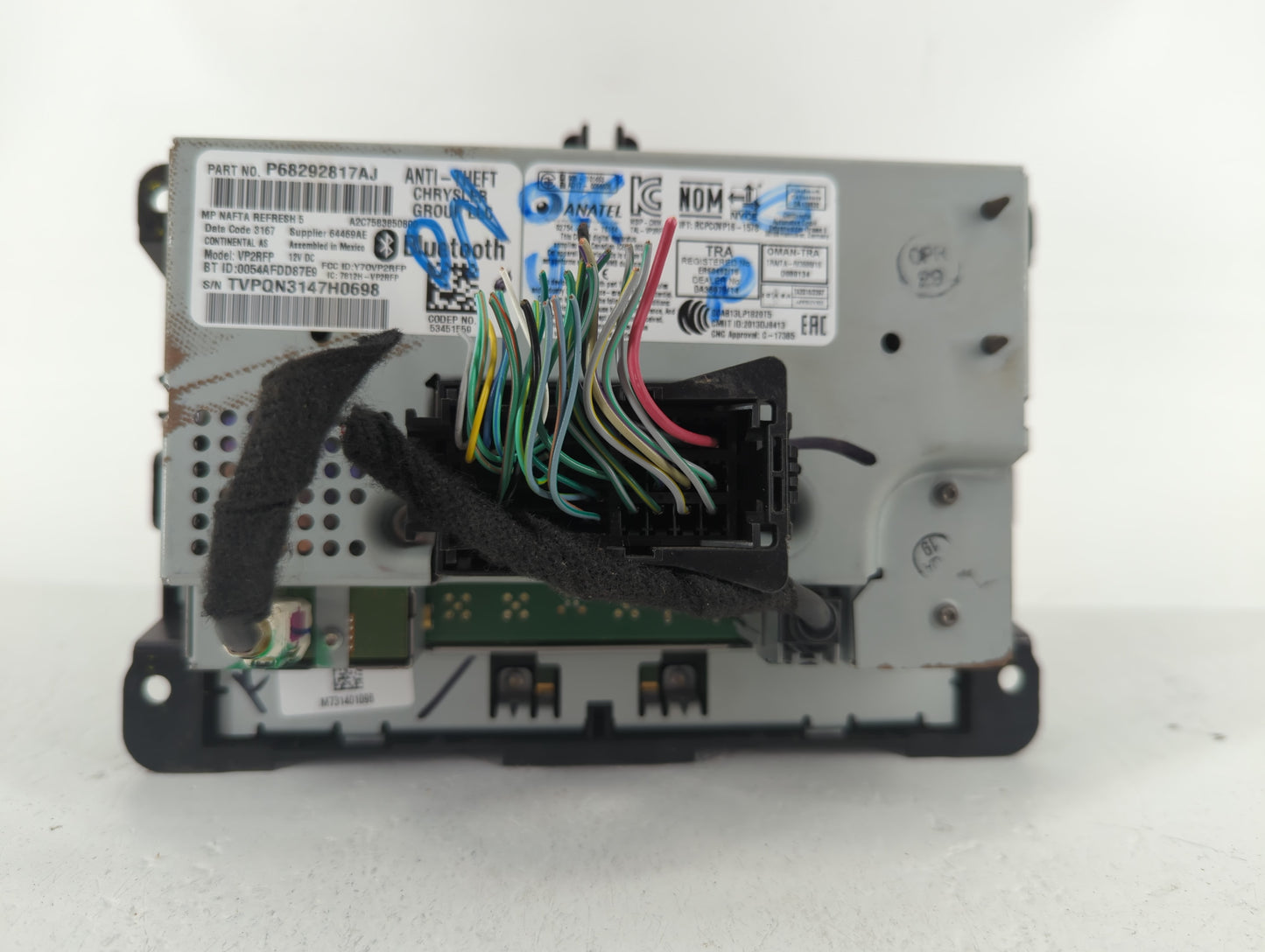 2018 Jeep Compass Am Fm Cd Player Radio Receiver - Oemusedautoparts1.com