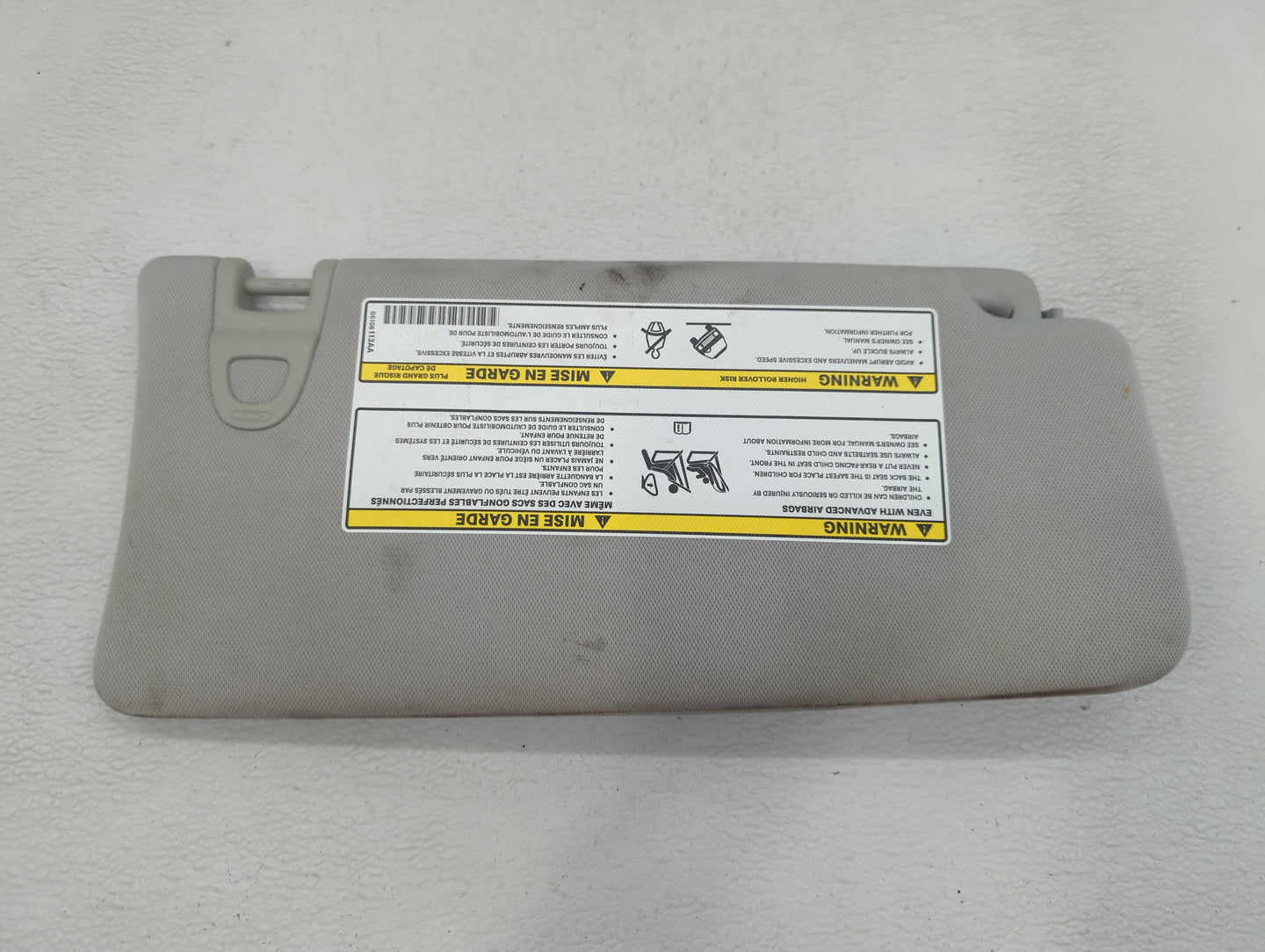 2018 Jeep Compass Sun Visor Shade Replacement Driver Left Mirror Fits OEM Used Auto Parts - Oemusedautoparts1.com