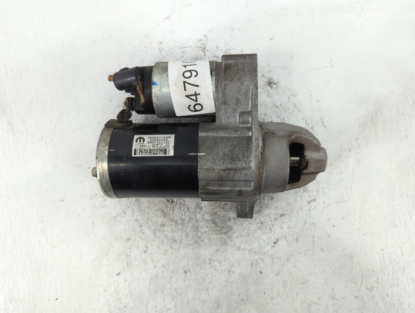 2017-2020 Jeep Compass Car Starter Motor Solenoid OEM P/N:M000T25171ZC 56029712AB Fits Fits 2017 2018 2019 2020 2021 2022 OE