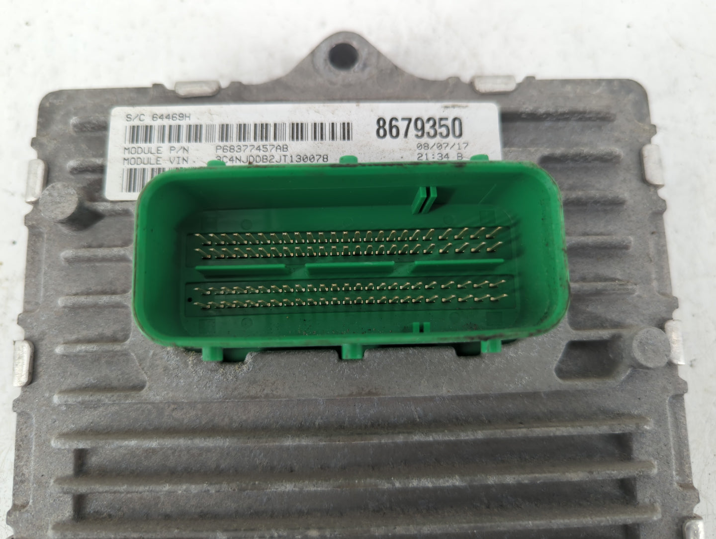 2018 Jeep Compass PCM Engine Control Computer ECU ECM PCU OEM P/N:P68377457AB Fits OEM Used Auto Parts - Oemusedautoparts1.c