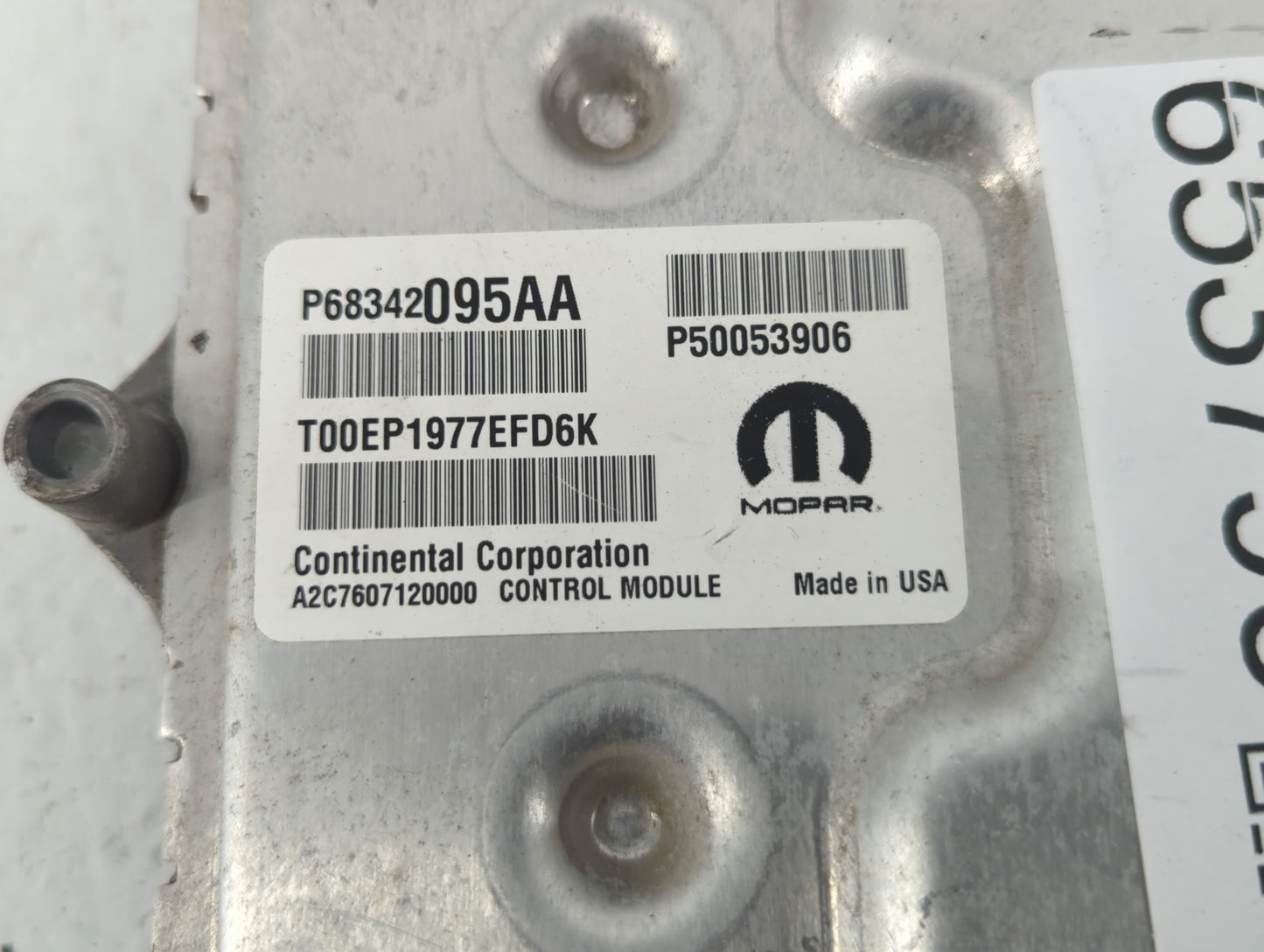 2018 Jeep Compass PCM Engine Control Computer ECU ECM PCU OEM P/N:P68377457AB Fits OEM Used Auto Parts - Oemusedautoparts1.c