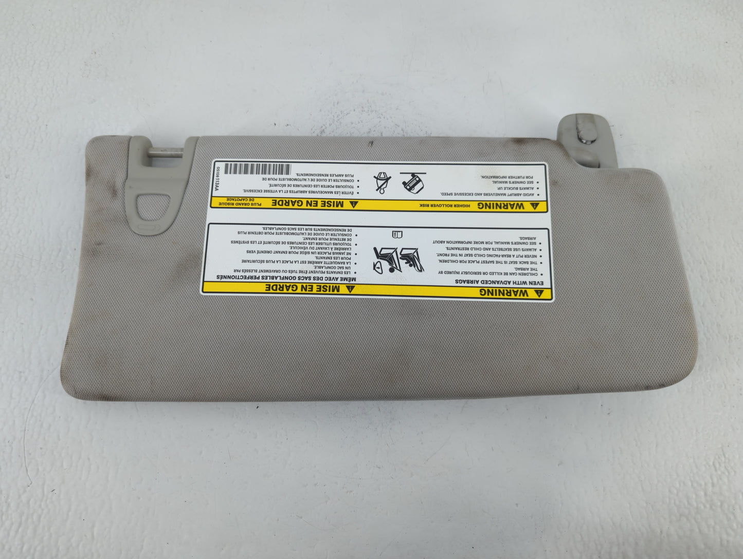 2018 Jeep Compass Sun Visor Shade Replacement Driver Left Mirror Fits OEM Used Auto Parts - Oemusedautoparts1.com