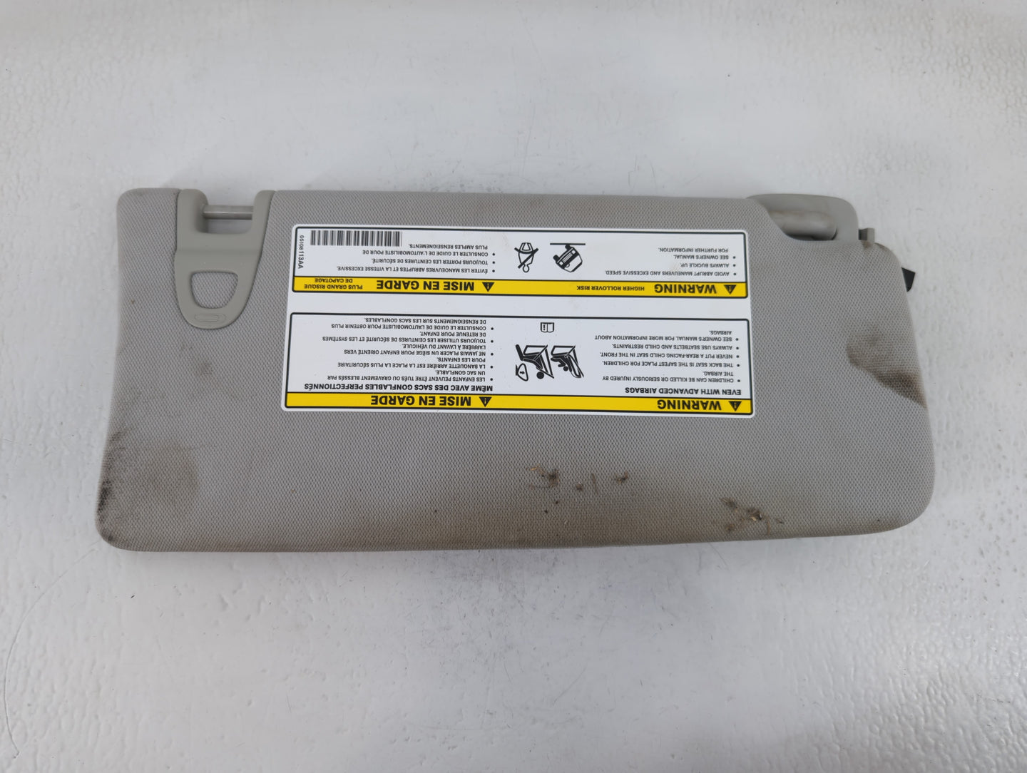 2018 Jeep Compass Sun Visor Shade Replacement Driver Left Mirror Fits OEM Used Auto Parts - Oemusedautoparts1.com