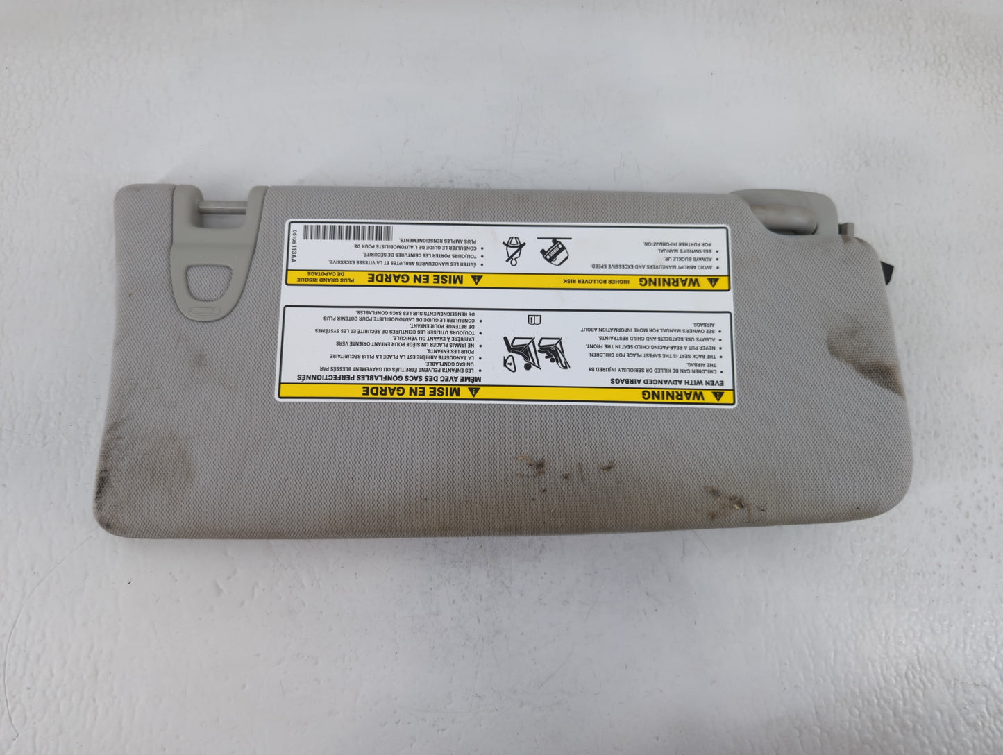 2018 Jeep Compass Sun Visor Shade Replacement Driver Left Mirror Fits OEM Used Auto Parts - Oemusedautoparts1.com
