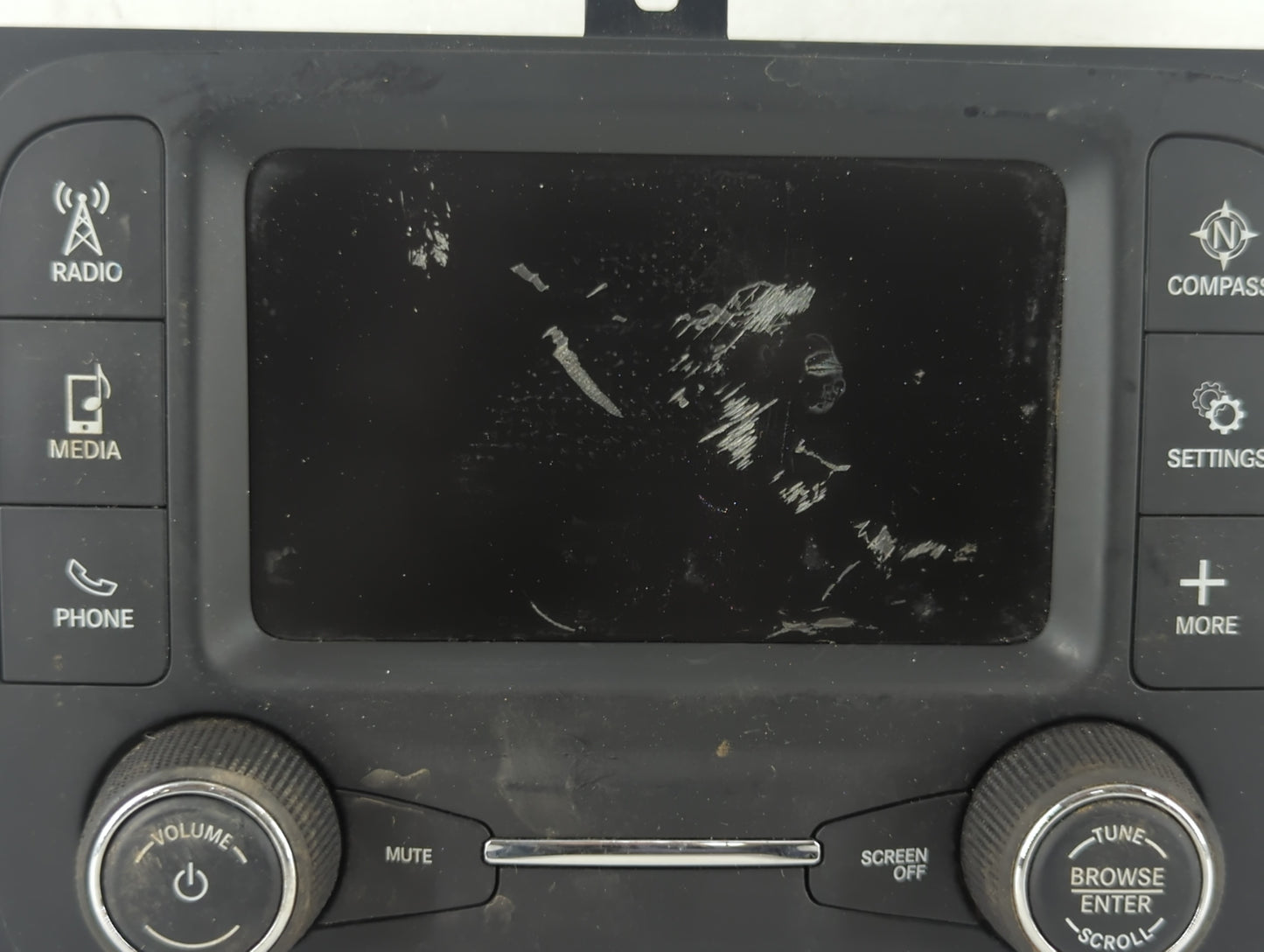 2018 Jeep Compass Radio AM FM Cd Player Receiver Replacement P/N:P68292817AJ Fits OEM Used Auto Parts - Oemusedautoparts1.co