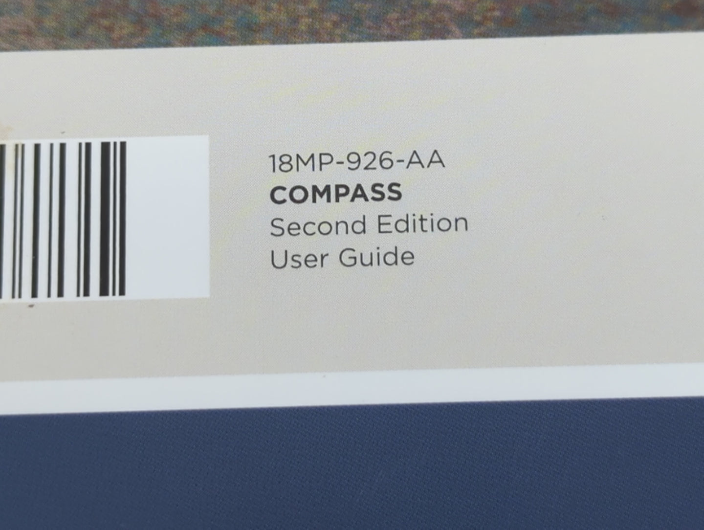 2018 Jeep Compass Owners Manual Book Guide P/N:18MP-926-AA OEM Used Auto Parts - Oemusedautoparts1.com