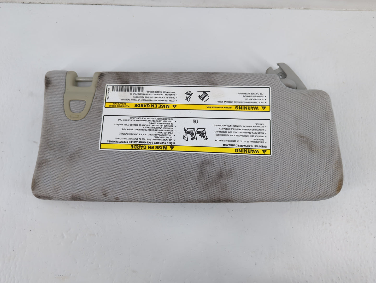 2018 Jeep Compass Sun Visor Shade Replacement Passenger Right Mirror Fits OEM Used Auto Parts - Oemusedautoparts1.com