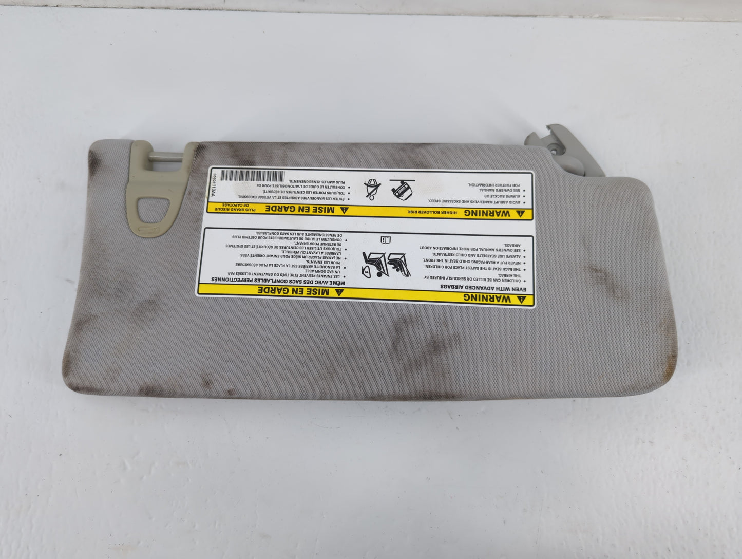 2018 Jeep Compass Sun Visor Shade Replacement Passenger Right Mirror Fits OEM Used Auto Parts - Oemusedautoparts1.com