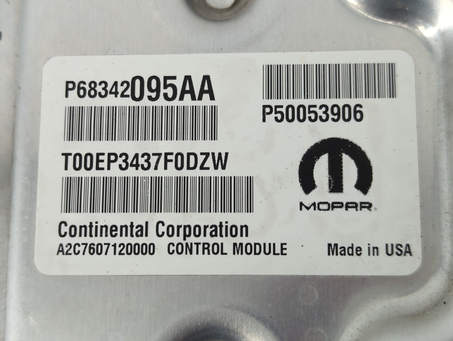 2018 Jeep Compass PCM Engine Control Computer ECU ECM PCU OEM P/N:P68342095AA Fits OEM Used Auto Parts - Oemusedautoparts1.c