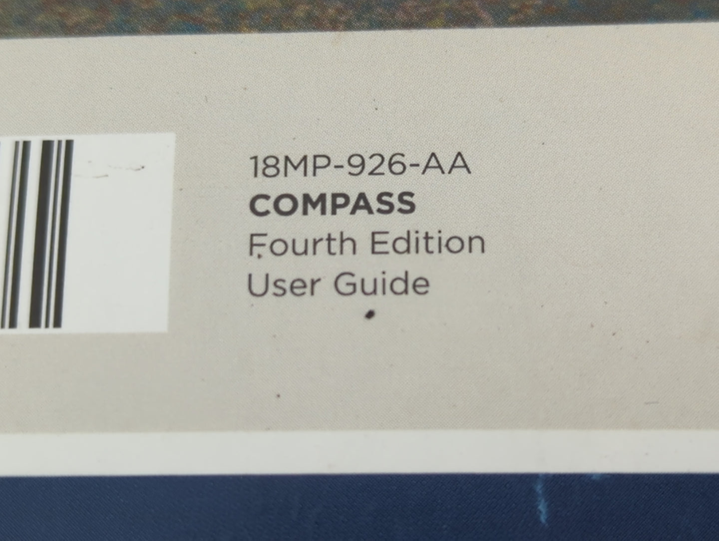 2018 Jeep Compass Owners Manual Book Guide P/N:18MP-926-AA OEM Used Auto Parts - Oemusedautoparts1.com