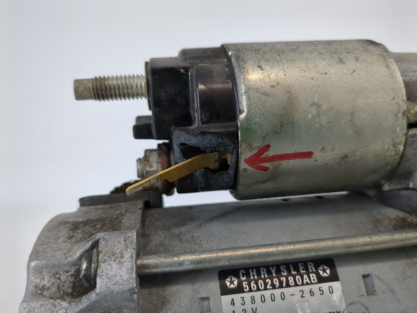 2016-2021 Jeep Grand Cherokee Car Starter Motor Solenoid OEM P/N:56029780AB Fits Fits 2016 2017 2018 2019 2020 2021 2022 OEM