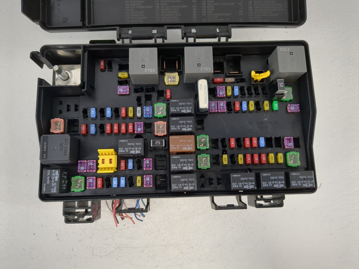 2018 Jeep Grand Cherokee Fusebox Fuse Box Panel Relay Module P/N:P68417603AB Fits OEM Used Auto Parts - Oemusedautoparts1.co