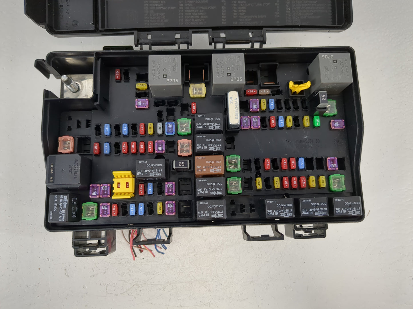 2018 Jeep Grand Cherokee Fusebox Fuse Box Panel Relay Module P/N:P68417603AB Fits OEM Used Auto Parts - Oemusedautoparts1.co