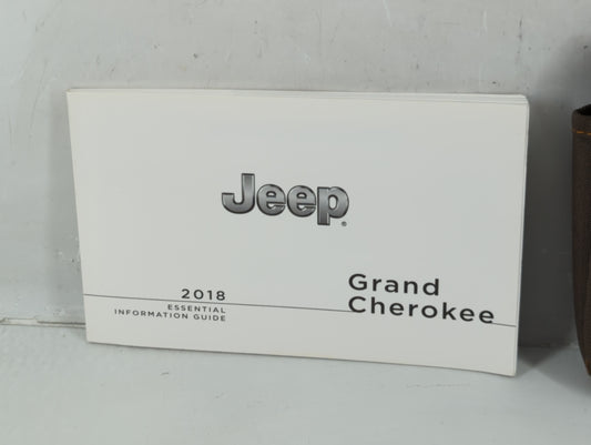 2018 Jeep Grand Cherokee Owners Manual Book Guide P/N:18WK-EIG-AA OEM Used Auto Parts