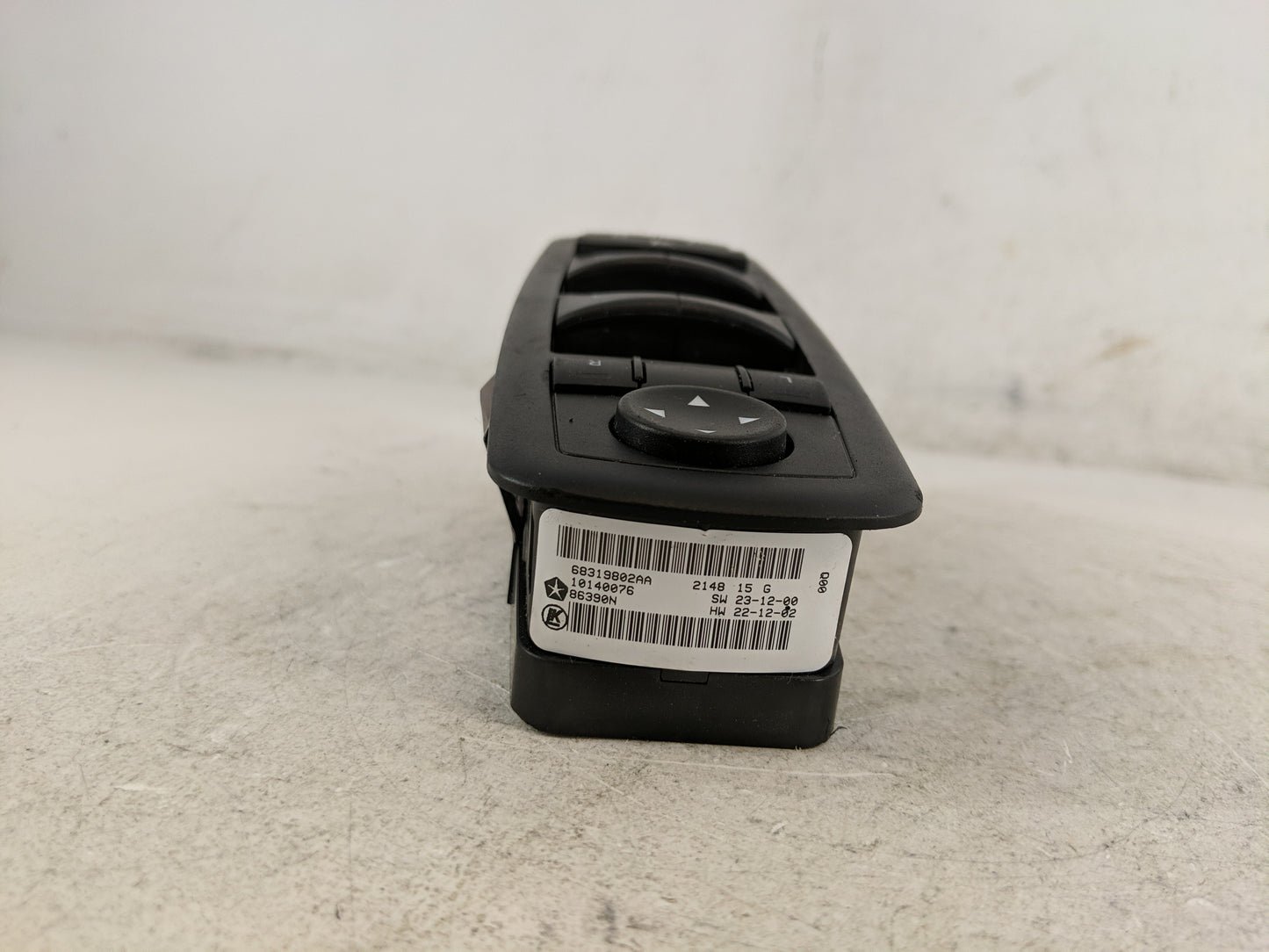 2016-2022 Jeep Grand Cherokee Master Power Window Switch Replacement Driver Side Left P/N:68319802AA Fits OEM Used Auto Part