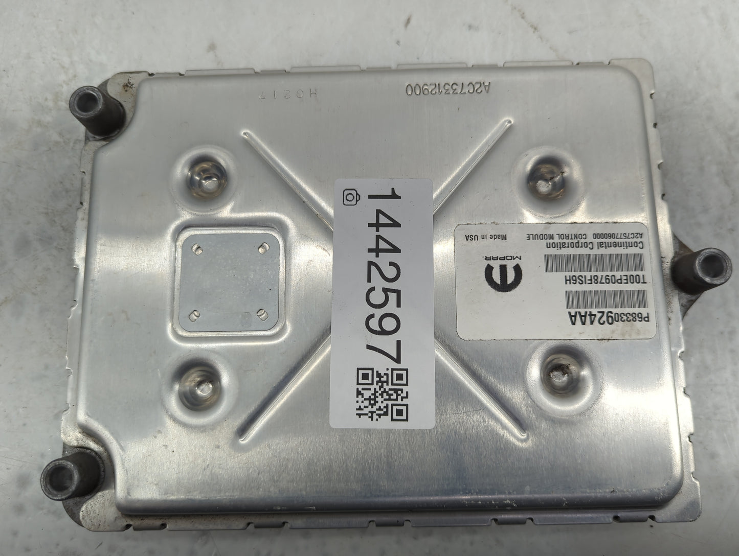 2018-2019 Jeep Grand Cherokee PCM Engine Control Computer ECU ECM PCU OEM P/N:P68330924AA T00EP0978FIS6H Fits Fits 2018 2019