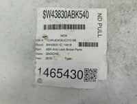 2018 Jeep Grand Cherokee Anti-Lock Brake ABS Pump Module Actuator OEM P/N:68336274AB 229222-153 Fits OEM Used Auto Parts - O