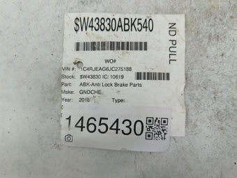 compare product 2018 Jeep Grand Cherokee Anti-Lock Brake ABS Pump Module Actuator OEM P/N:68336274AB 229222-153 Fits OEM Used Auto Parts