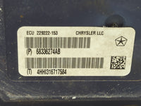 2018 Jeep Grand Cherokee Anti-Lock Brake ABS Pump Module Actuator OEM P/N:68336274AB 229222-153 Fits OEM Used Auto Parts - O