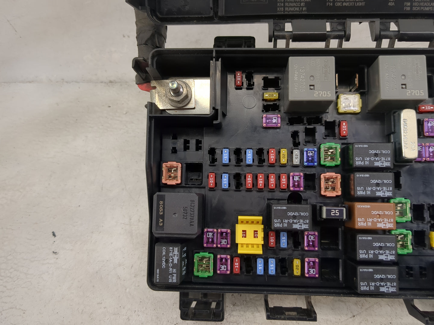 2018 Jeep Grand Cherokee Fusebox Fuse Box Relay Module Tipm 1491718 - Oemusedautoparts1.com