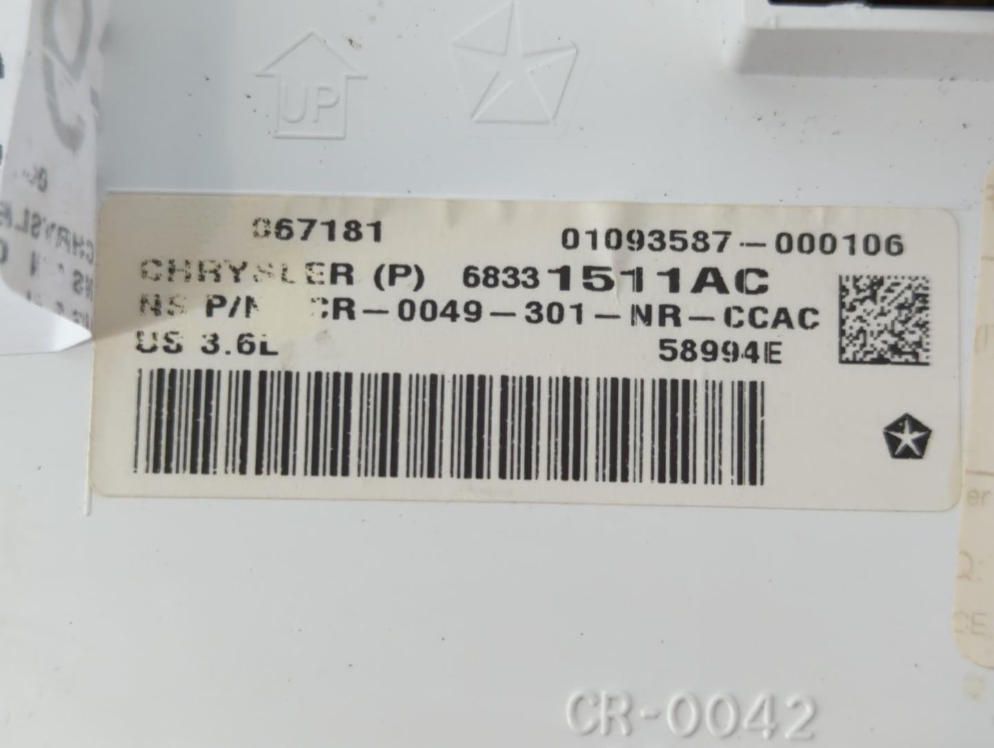 2018 Jeep Grand Cherokee Instrument Cluster Speedometer Gauges P/N:68331511AC Fits OEM Used Auto Parts - Oemusedautoparts1.c