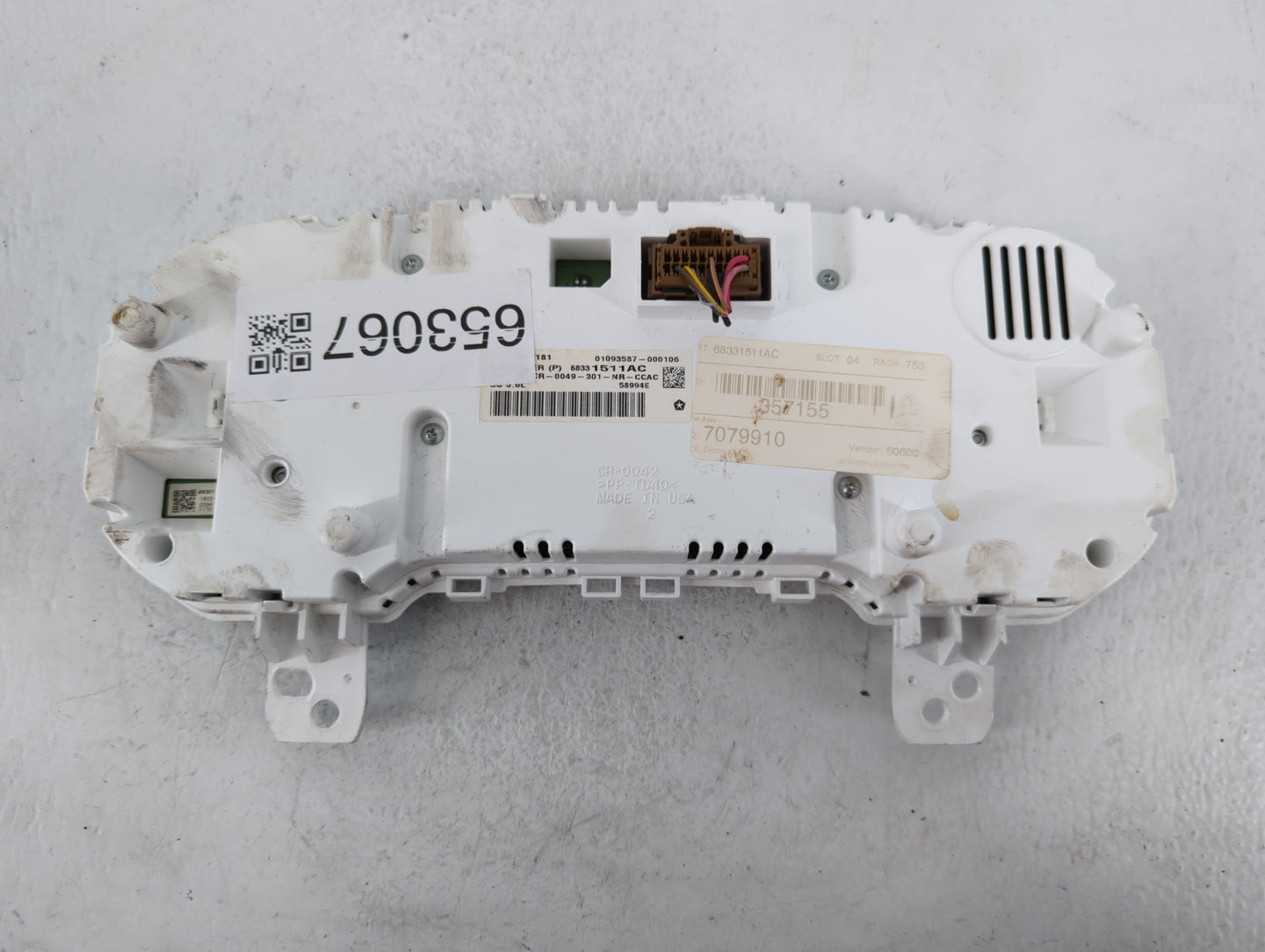 2018 Jeep Grand Cherokee Instrument Cluster Speedometer Gauges P/N:68331511AC Fits OEM Used Auto Parts - Oemusedautoparts1.c