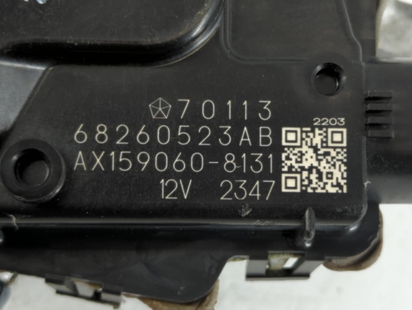 2016-2022 Jeep Grand Cherokee Front Windshield Wiper Motor P/N:AX159060-8131 682660523AB Fits OEM Used Auto Parts - Oemuseda