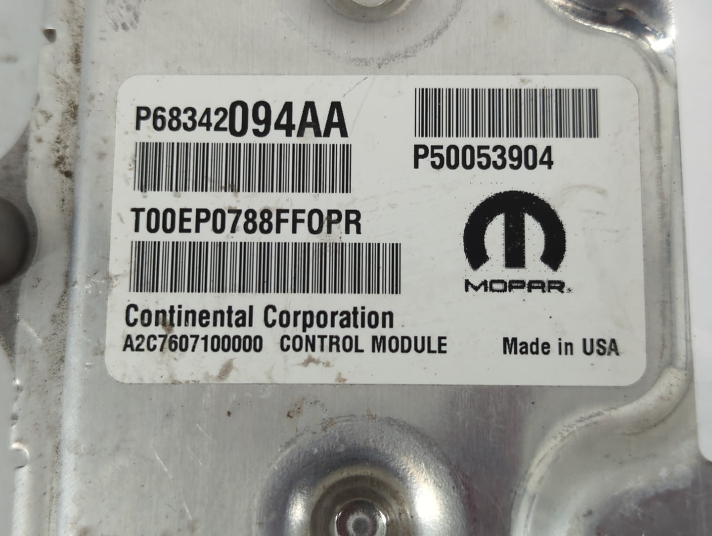 2018-2021 Jeep Renegade PCM Engine Control Computer ECU ECM PCU OEM P/N:P68342094AA Fits Fits 2018 2019 2020 2021 OEM Used A