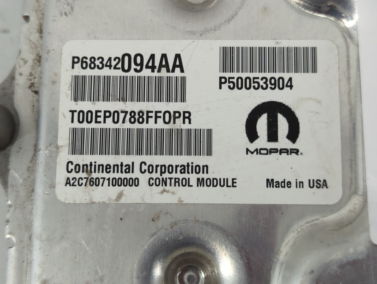 2018-2021 Jeep Renegade PCM Engine Control Computer ECU ECM PCU OEM P/N:P68342094AA Fits Fits 2018 2019 2020 2021 OEM Used A