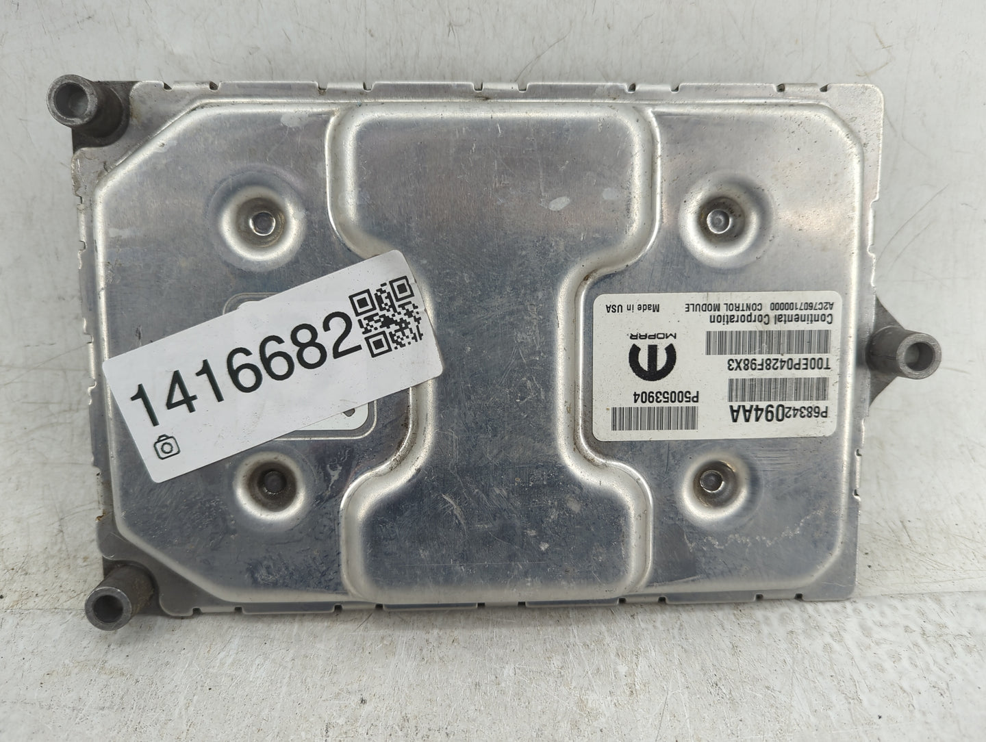 2018-2021 Jeep Renegade PCM Engine Control Computer ECU ECM PCU OEM P/N:P68342094AA Fits Fits 2018 2019 2020 2021 OEM Used A