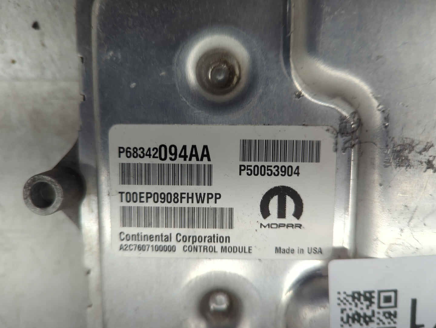 2018-2021 Jeep Renegade PCM Engine Control Computer ECU ECM PCU OEM P/N:68342094AA Fits Fits 2018 2019 2020 2021 OEM Used Au