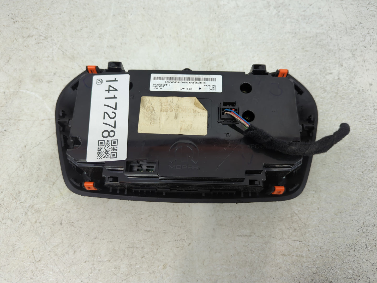 2018-2020 Jeep Renegade Climate Control Module Temperature AC/Heater Replacement P/N:07356660410 Fits Fits 2018 2019 2020 OE
