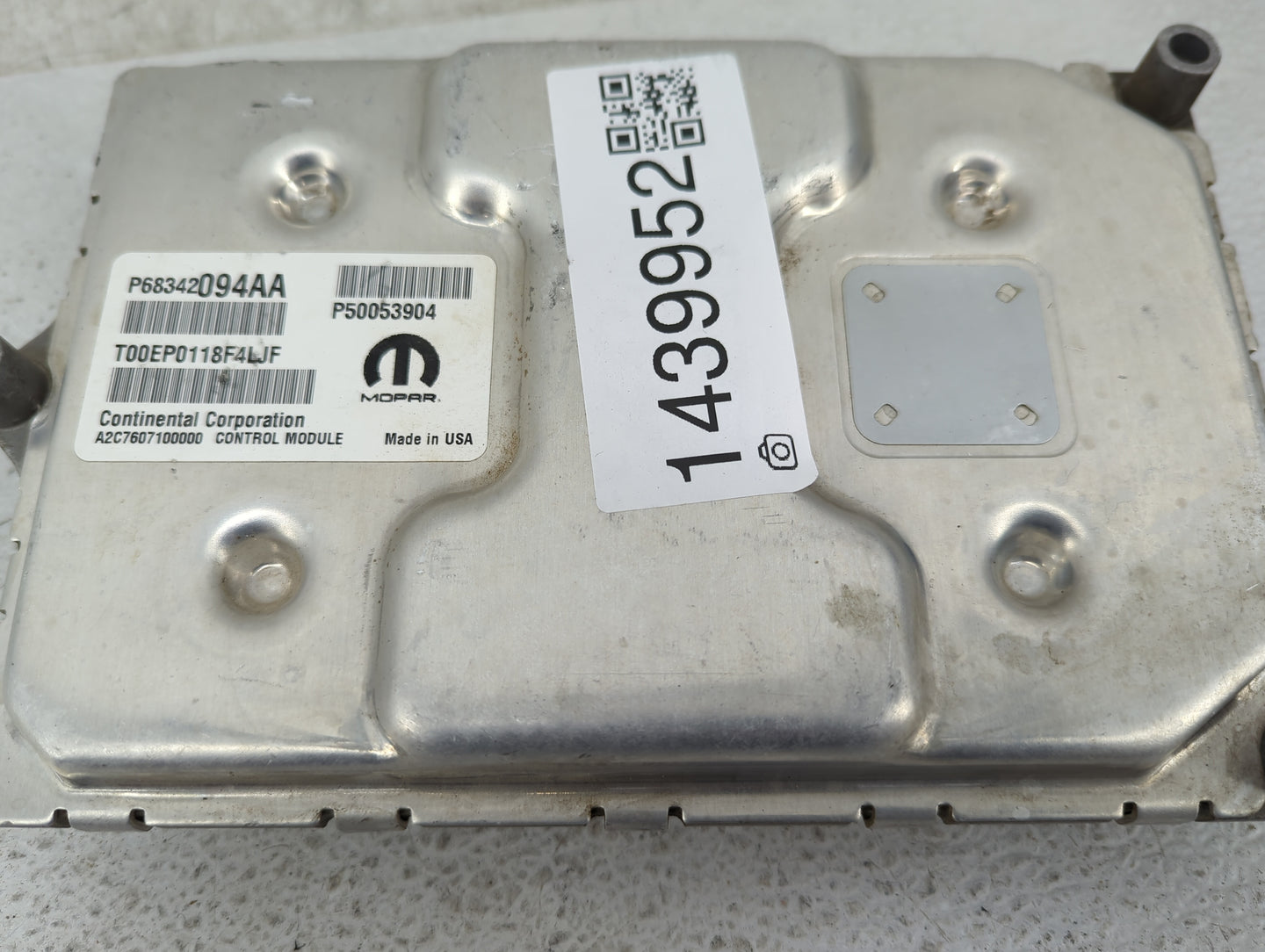 2018-2021 Jeep Renegade PCM Engine Control Computer ECU ECM PCU OEM P/N:P68342094AA P50053904 Fits Fits 2018 2019 2020 2021 