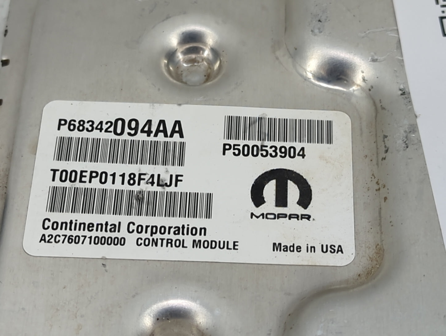 2018-2021 Jeep Renegade PCM Engine Control Computer ECU ECM PCU OEM P/N:P68342094AA P50053904 Fits Fits 2018 2019 2020 2021 