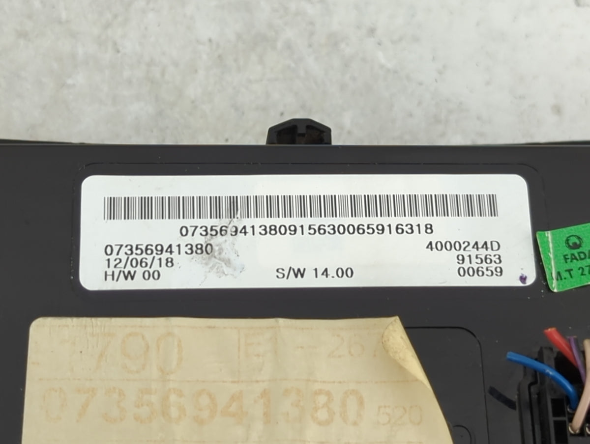 2018-2020 Jeep Renegade Climate Control Module Temperature AC/Heater Replacement P/N:07356941380 4000244D Fits Fits 2018 201