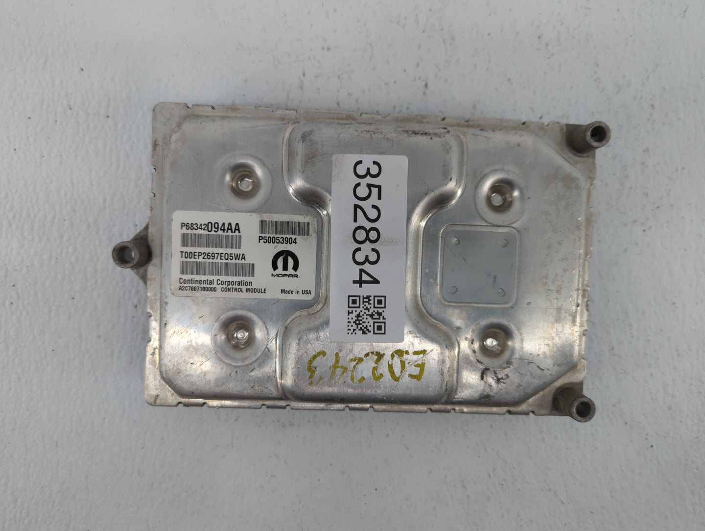 2018 Jeep Renegade PCM Engine Control Computer ECU ECM PCU OEM P/N:P68342094AA Fits OEM Used Auto Parts - Oemusedautoparts1.