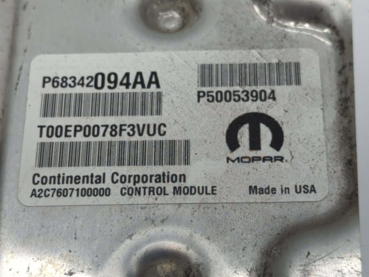 2018-2021 Jeep Renegade PCM Engine Control Computer ECU ECM PCU OEM P/N:P68342094AA Fits Fits 2018 2019 2020 2021 OEM Used A