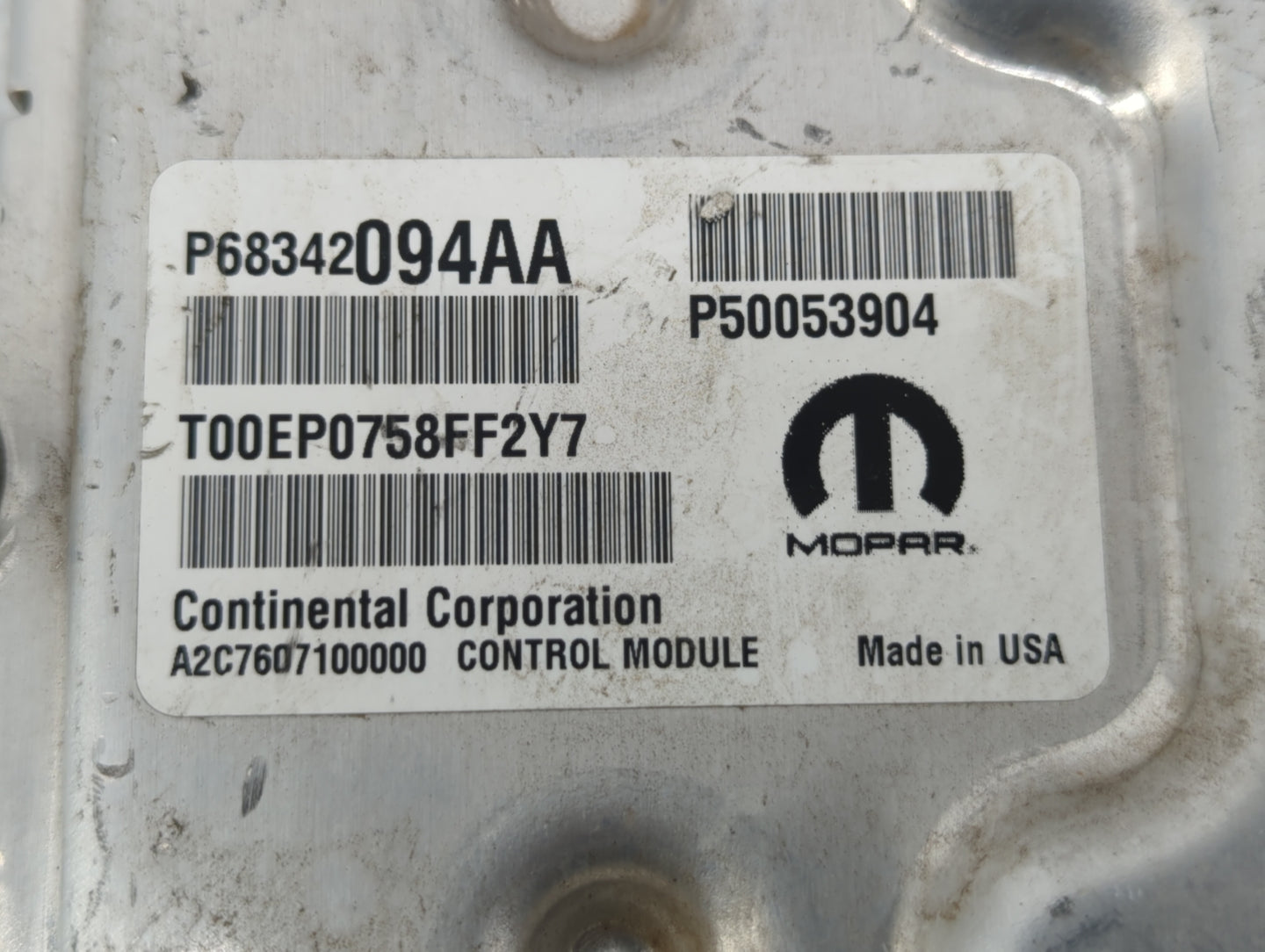 2018-2021 Jeep Renegade PCM Engine Control Computer ECU ECM PCU OEM P/N:P68342094AA Fits Fits 2018 2019 2020 2021 OEM Used A