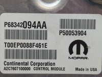 2018-2021 Jeep Renegade PCM Engine Control Computer ECU ECM PCU OEM P/N:P68342094AA Fits Fits 2018 2019 2020 2021 OEM Used A