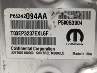 2018-2021 Jeep Renegade PCM Engine Control Computer ECU ECM PCU OEM P/N:P68342094AA Fits Fits 2018 2019 2020 2021 OEM Used A