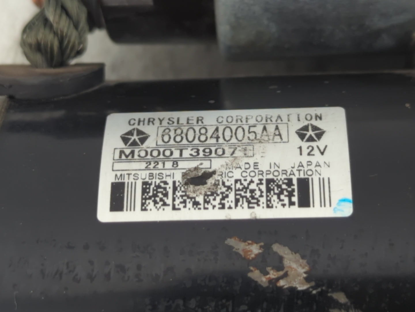 2015-2021 Jeep Renegade Car Starter Motor Solenoid OEM P/N:68084005AA Fits Fits 2014 2015 2016 2017 2018 2019 2020 2021 2022