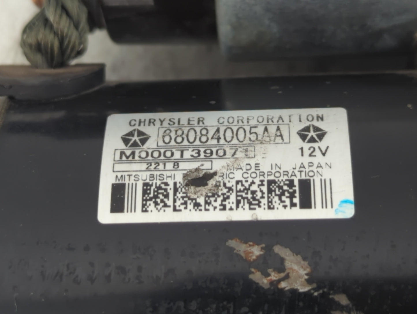2015-2021 Jeep Renegade Car Starter Motor Solenoid OEM P/N:68084005AA Fits Fits 2014 2015 2016 2017 2018 2019 2020 2021 2022