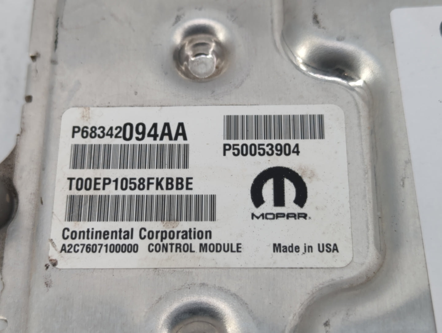 2018-2021 Jeep Renegade PCM Engine Control Computer ECU ECM PCU OEM P/N:P68342094AA Fits Fits 2018 2019 2020 2021 OEM Used A