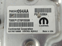 2018-2021 Jeep Renegade PCM Engine Control Computer ECU ECM PCU OEM P/N:P68342094AA Fits Fits 2018 2019 2020 2021 OEM Used A