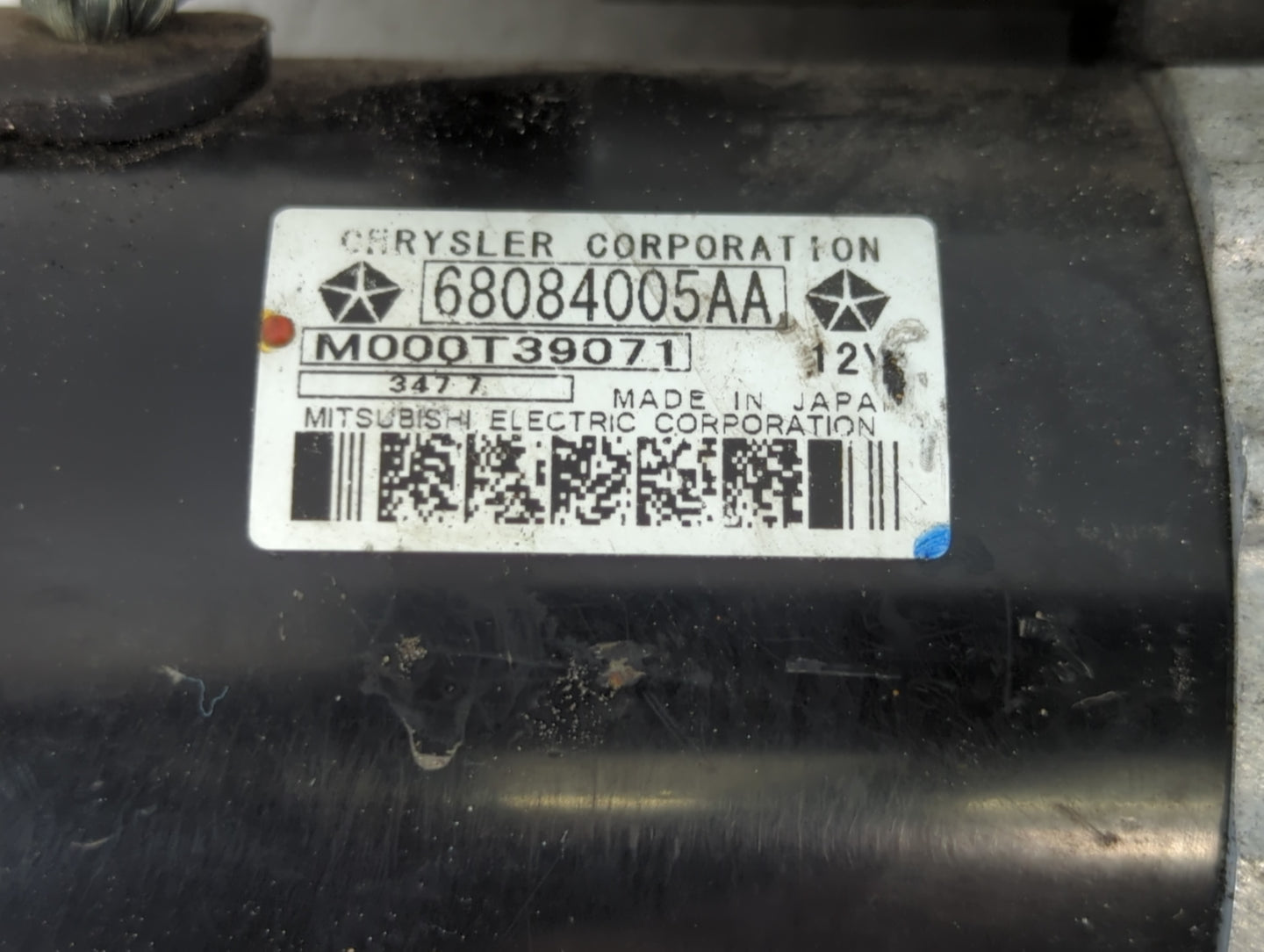 2015-2021 Jeep Renegade Car Starter Motor Solenoid OEM P/N:68084005AA Fits Fits 2014 2015 2016 2017 2018 2019 2020 2021 2022